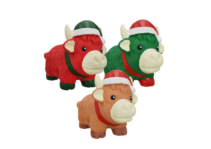 Christmas Latex Highland Cow