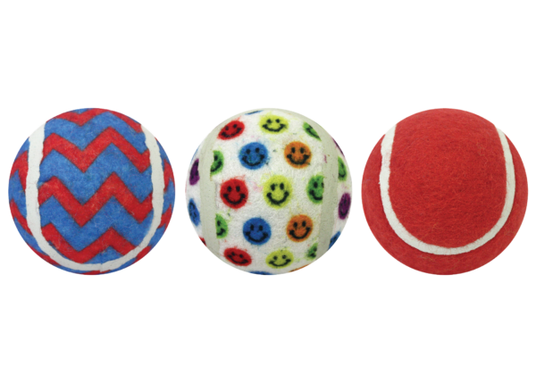 Tennis Ball 3-Pack Bright Colors Group 1