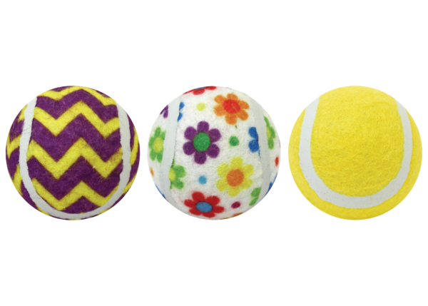 Tennis Ball 3-Pack Bright Colors Group 3