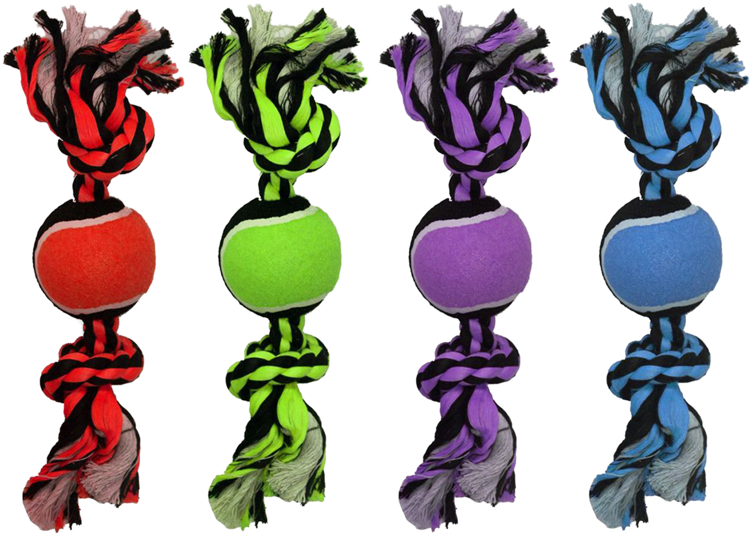 Nuts For Knots™ 2Knot Rope W/ Tennis Ball Multipet