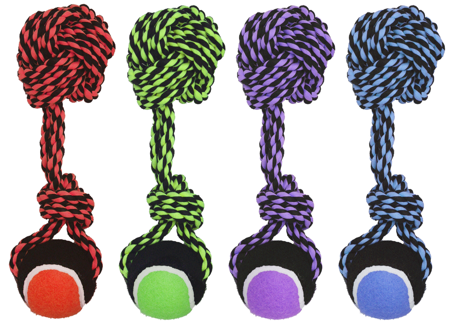 Nuts For Knots™ RopeBall W/ Knot & Tennis Ball Multipet
