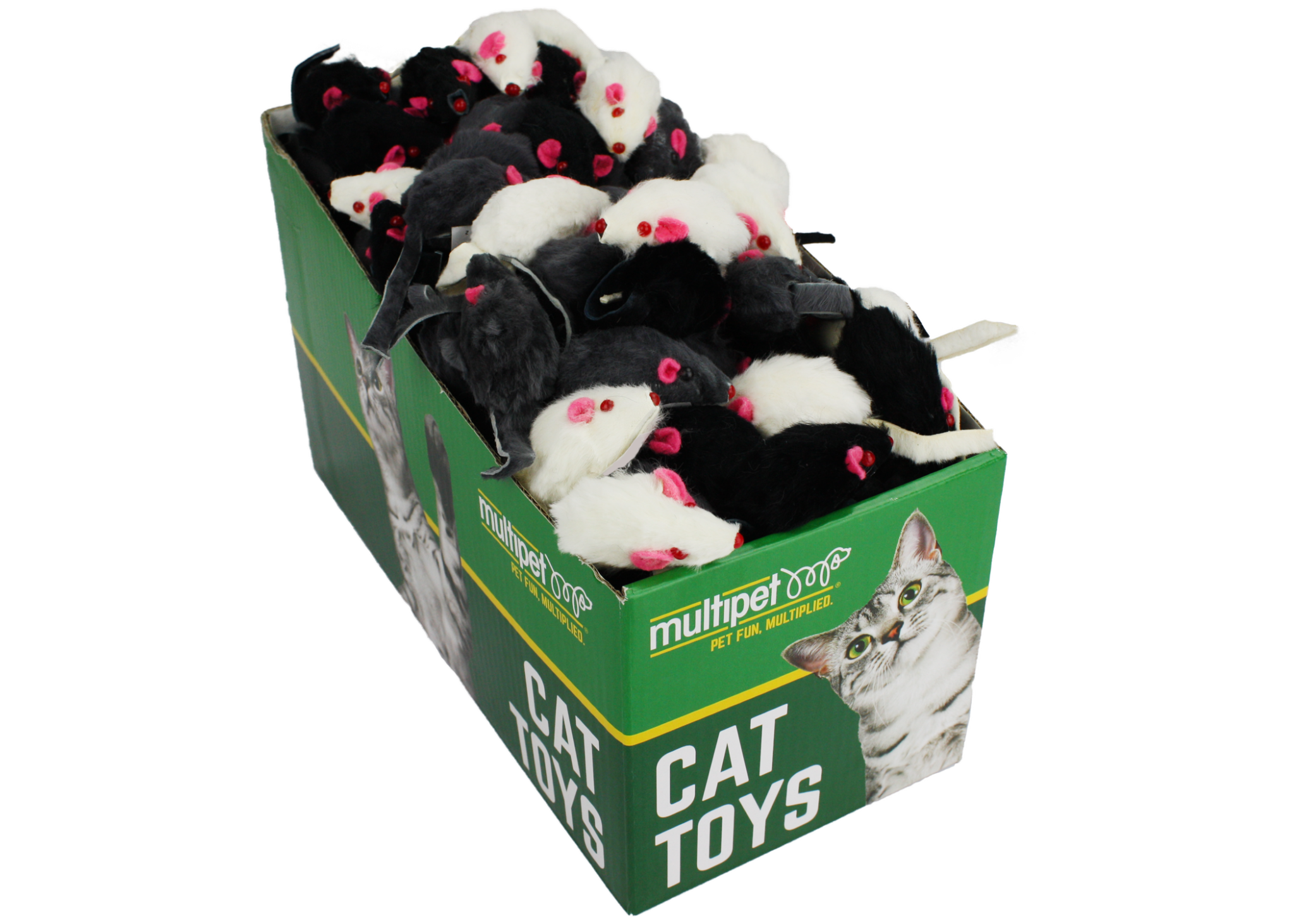 Fur Mice Cat Toys, 165pc. PDQ Multipet