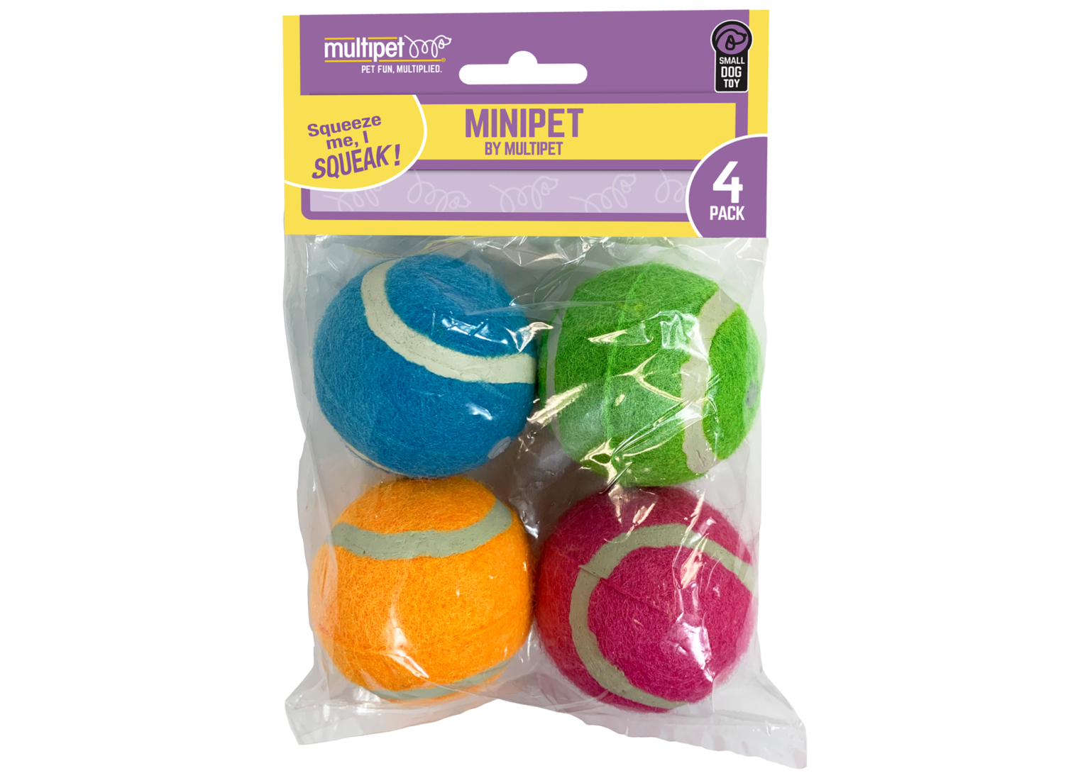 Squeaky Tennis Balls Multipet