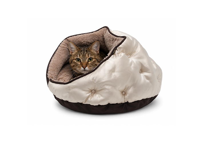 Happy Tails – Luxe Satin Burrow Beds