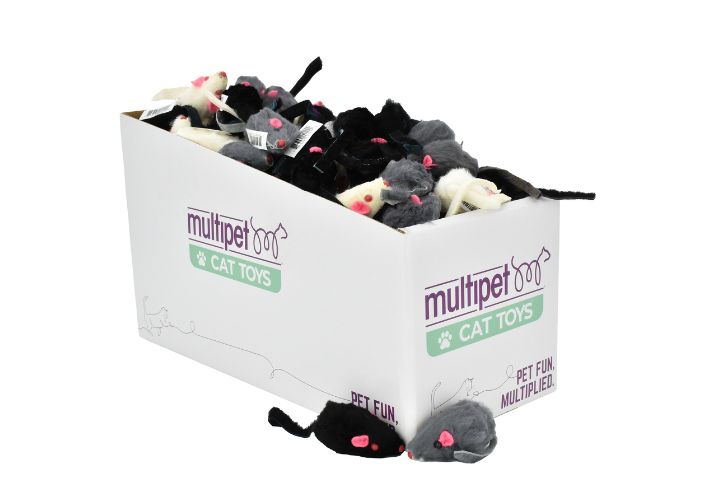 Fur Mice Cat Toys, 165pc. PDQ