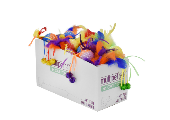 Mesh Ball Cat Toys, 30 Piece PDQ